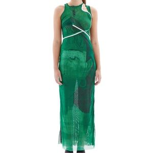 Ottolinger Green Cutout Maxi Dress